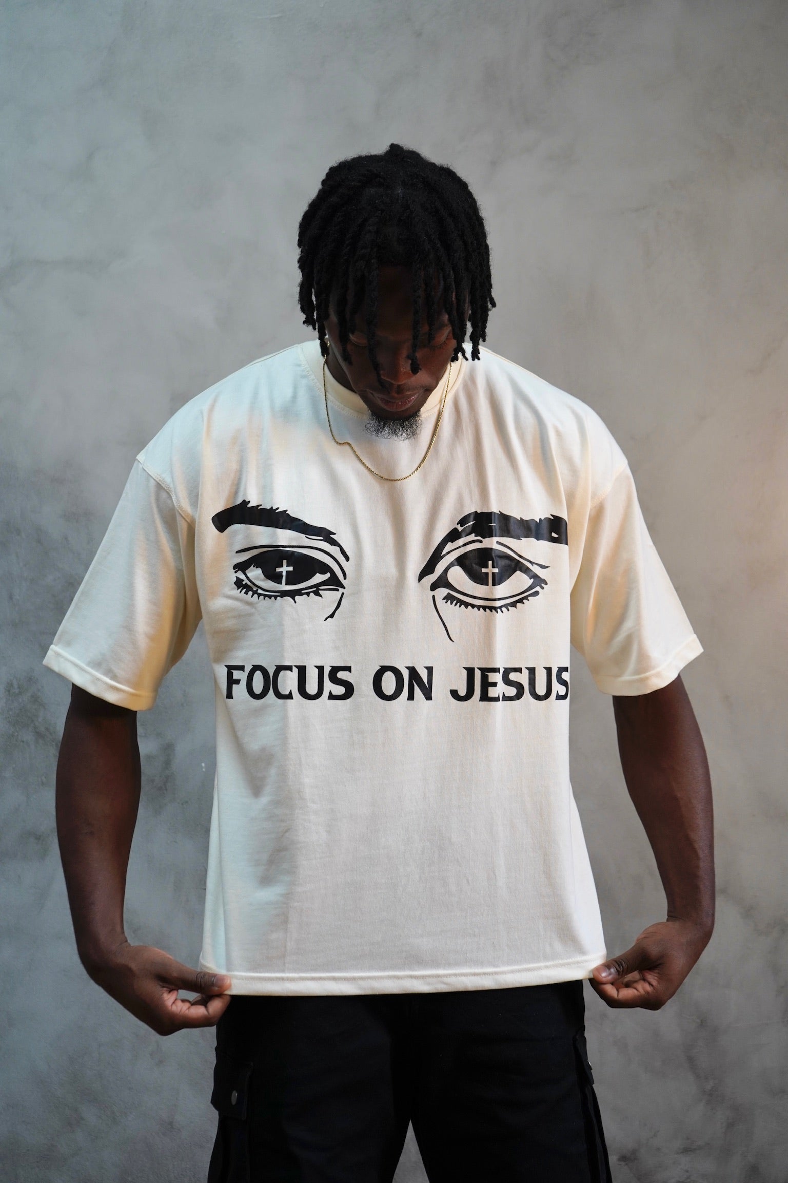 Focus on Jesus Box Tee