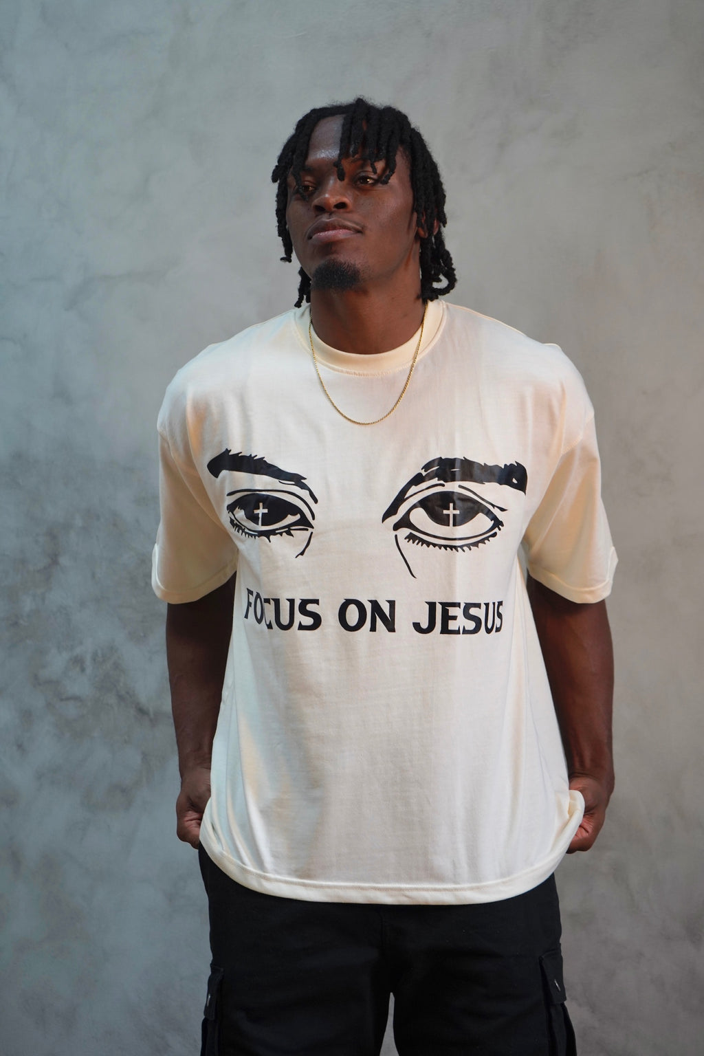 Focus on Jesus Box Tee