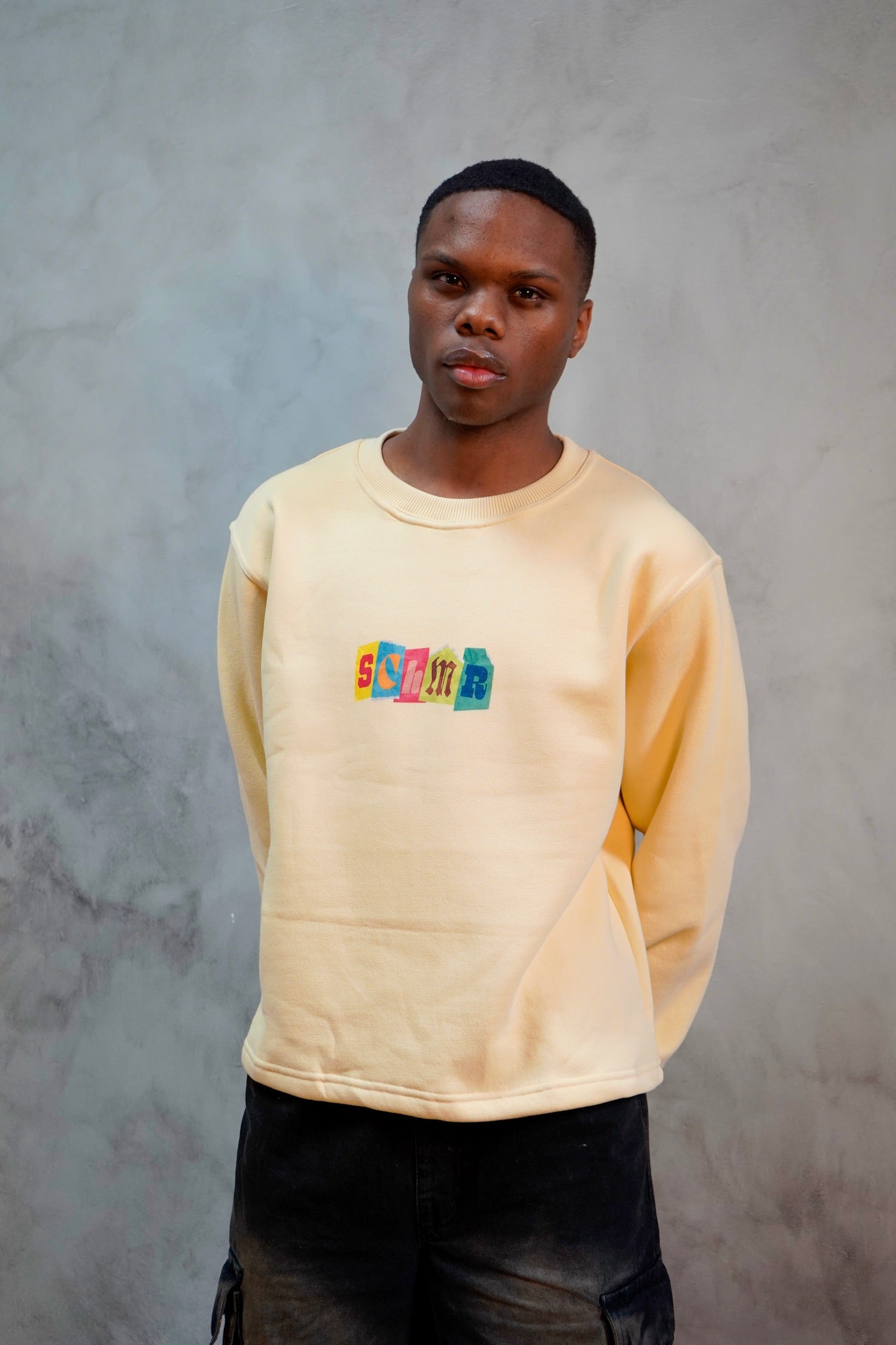 "S.C.H.M.R" Cropped Sweat Shirt