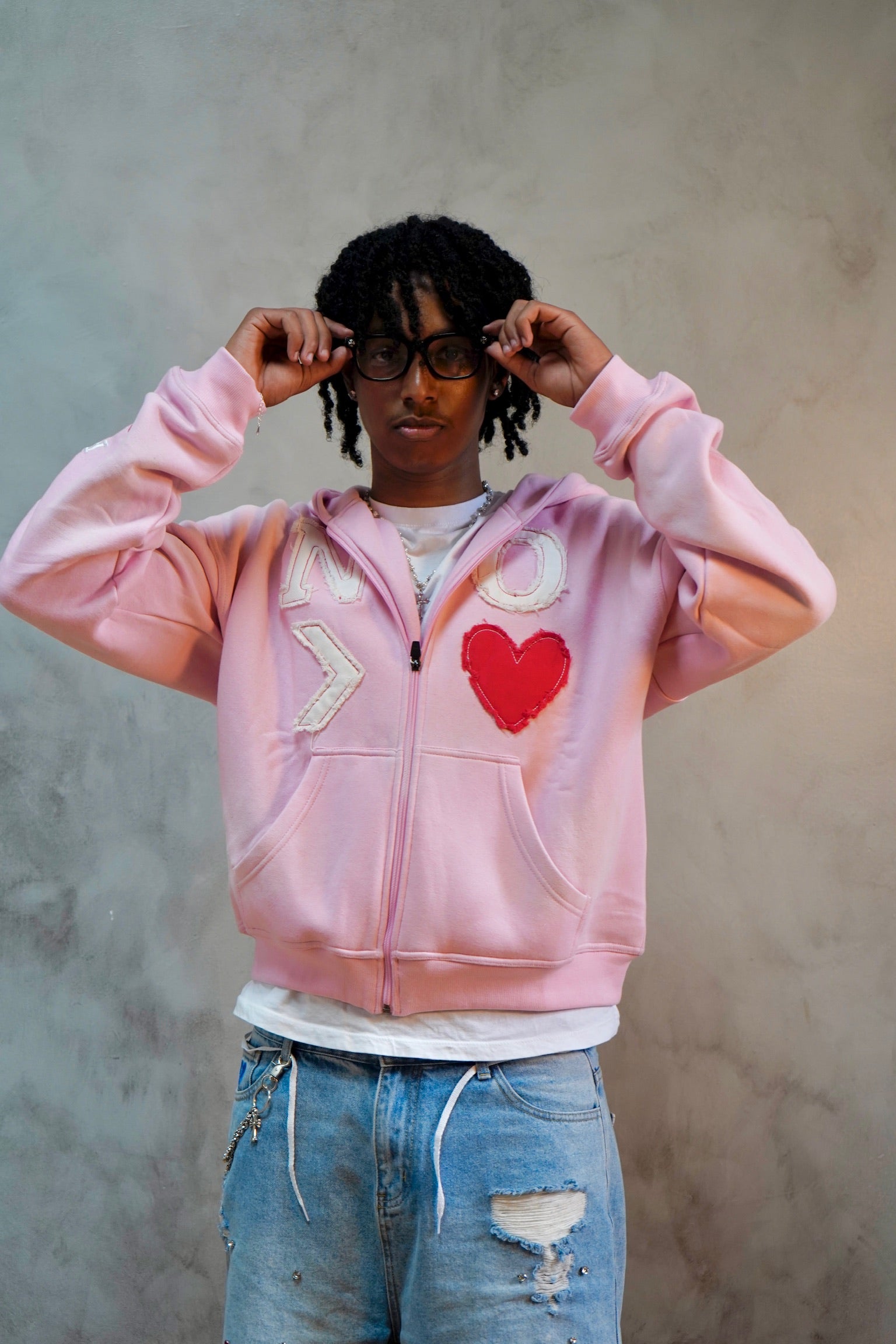 "N.G.L" - No Greater Love Zip Up Hoodie